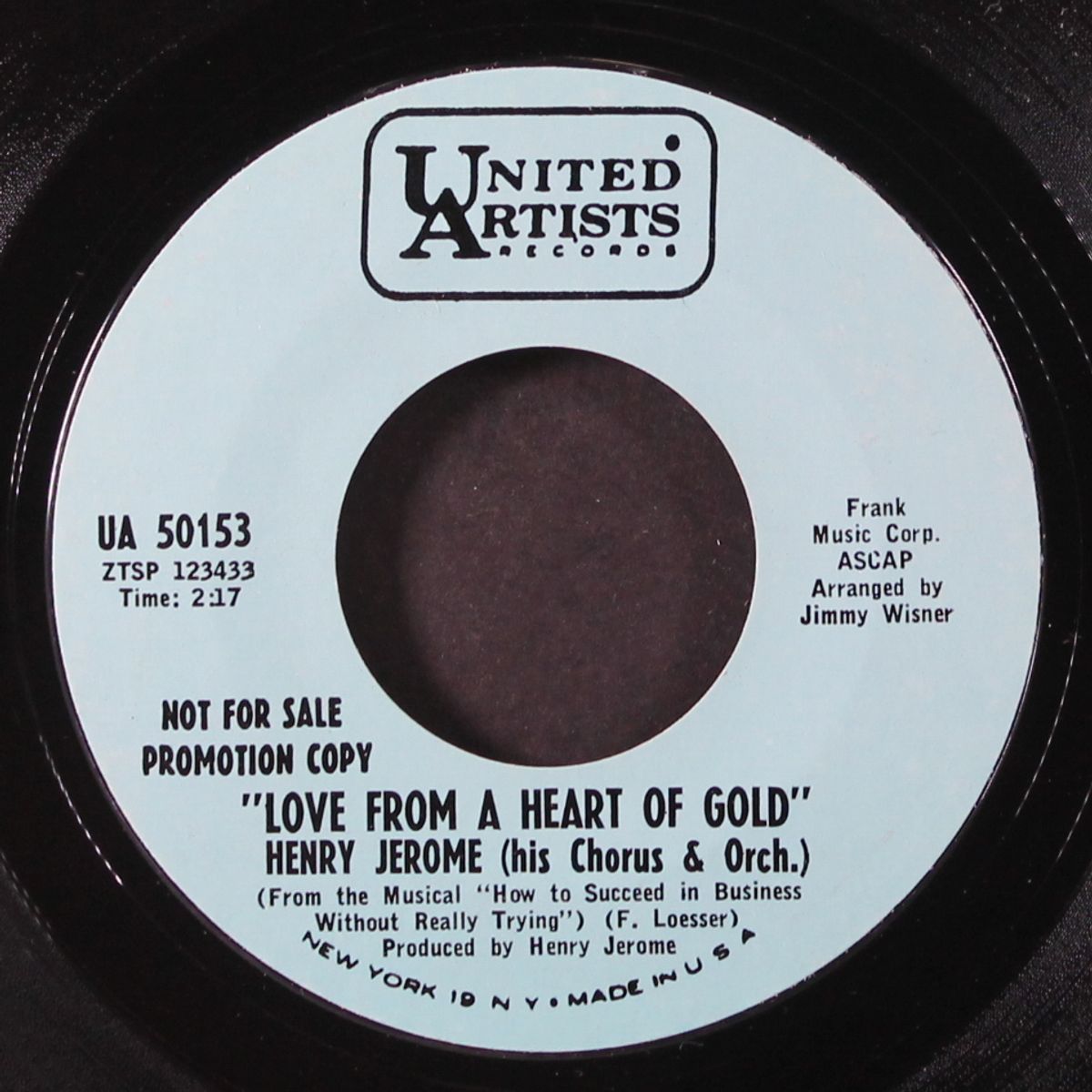 illya darling / love from a heart of gold by HENRY JEROME