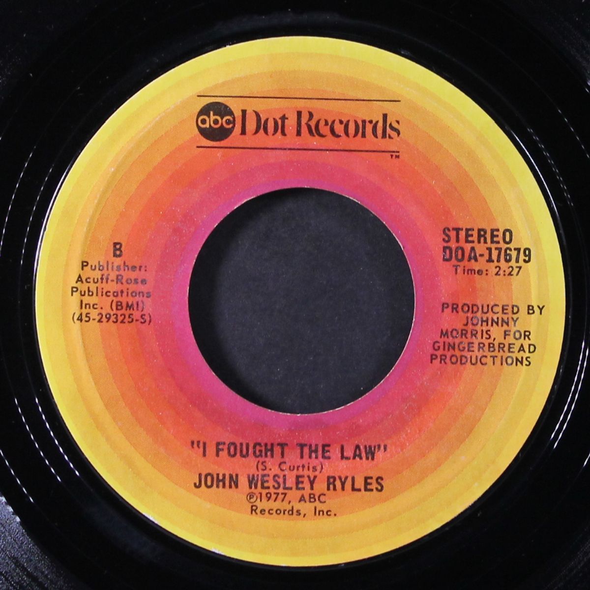 fool / i fought the law by JOHN WESLEY RYLES