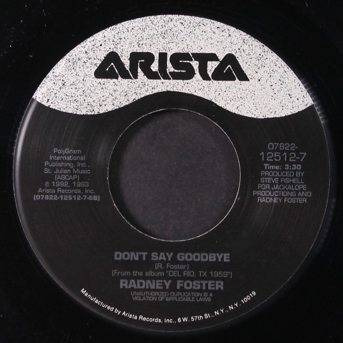 nobody wins / don't say goodbye by RADNEY FOSTER