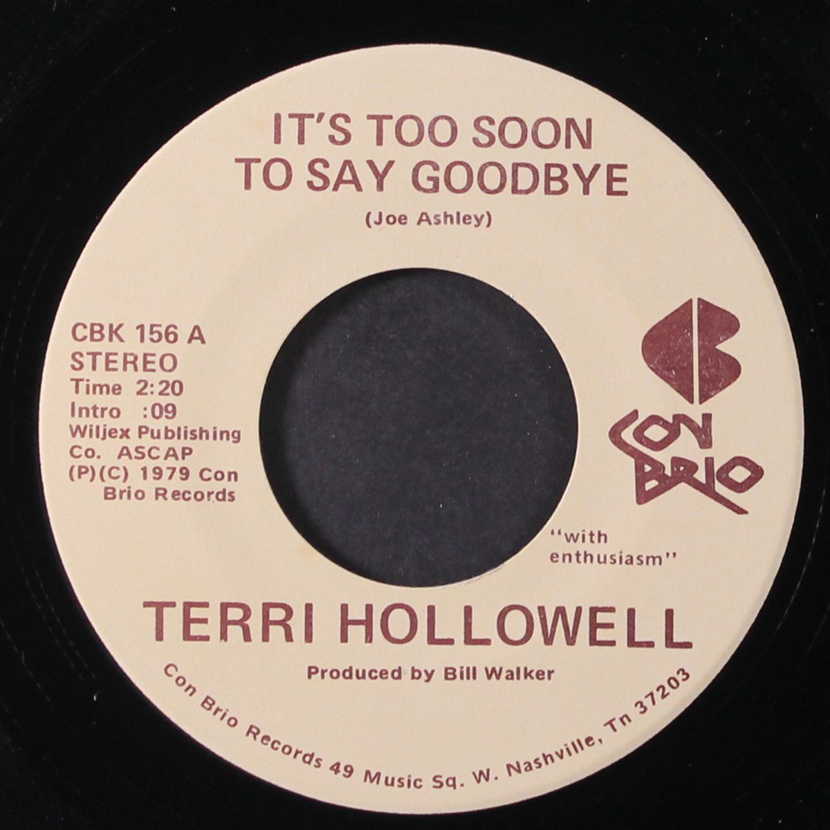it's too soon to say goodbye / holding it back, letting you go by TERRI HOLLOWELL