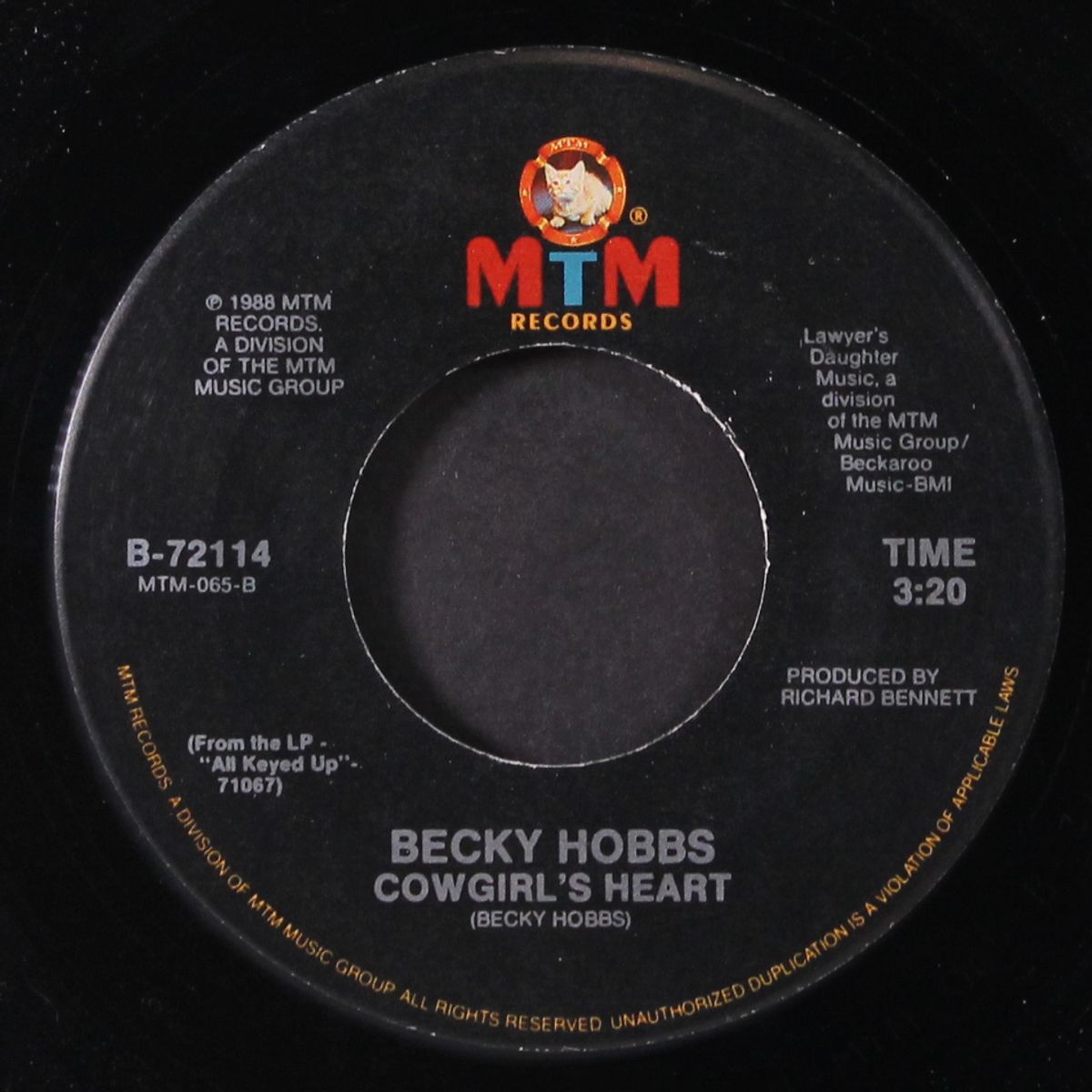 are there any more like you / cowgirl's heart by BECKY HOBBS