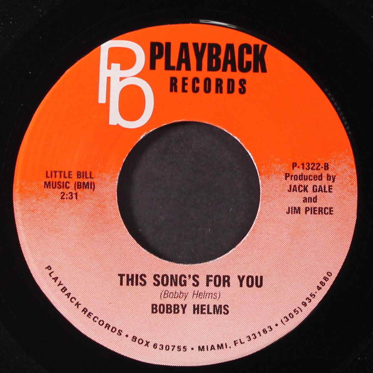 somebody wrong is lookin' right / this song's for you by BOBBY HELMS