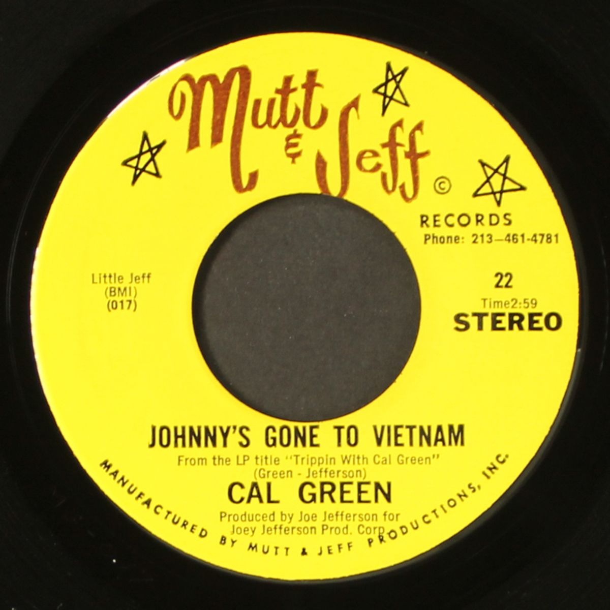trippin' / johnny's gone to vietnam by CAL GREEN