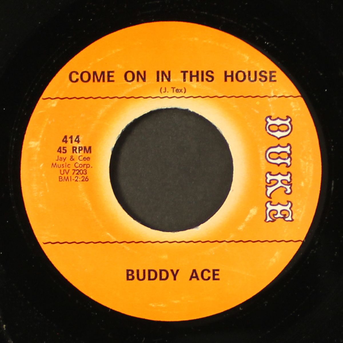 hold on / come on in this house by BUDDY ACE