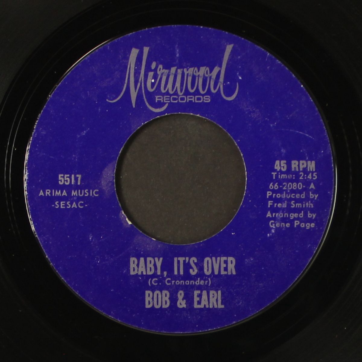 baby, it's over by BOB & EARL