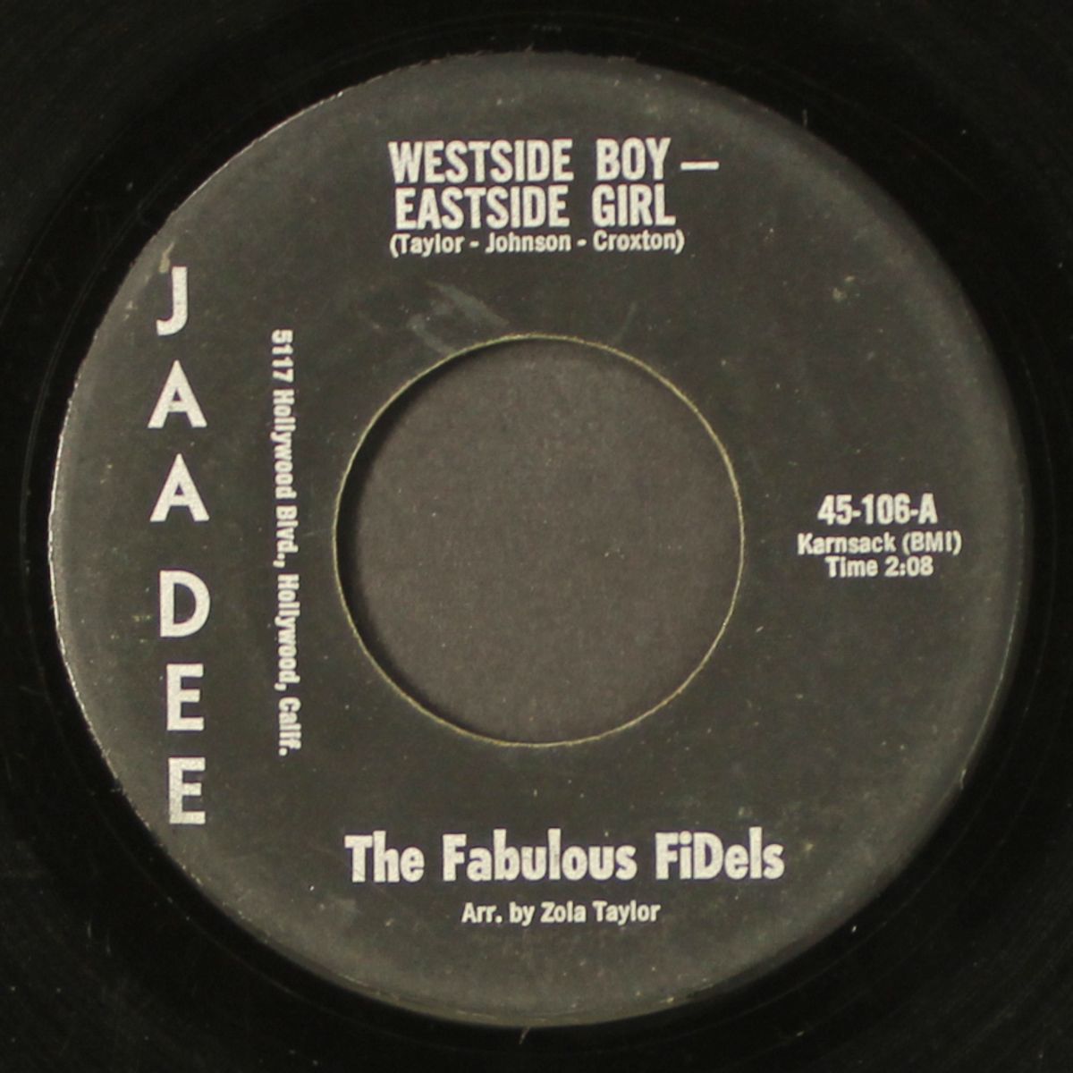 westside boy, eastside girl / soul street by FABULOUS FIDELS