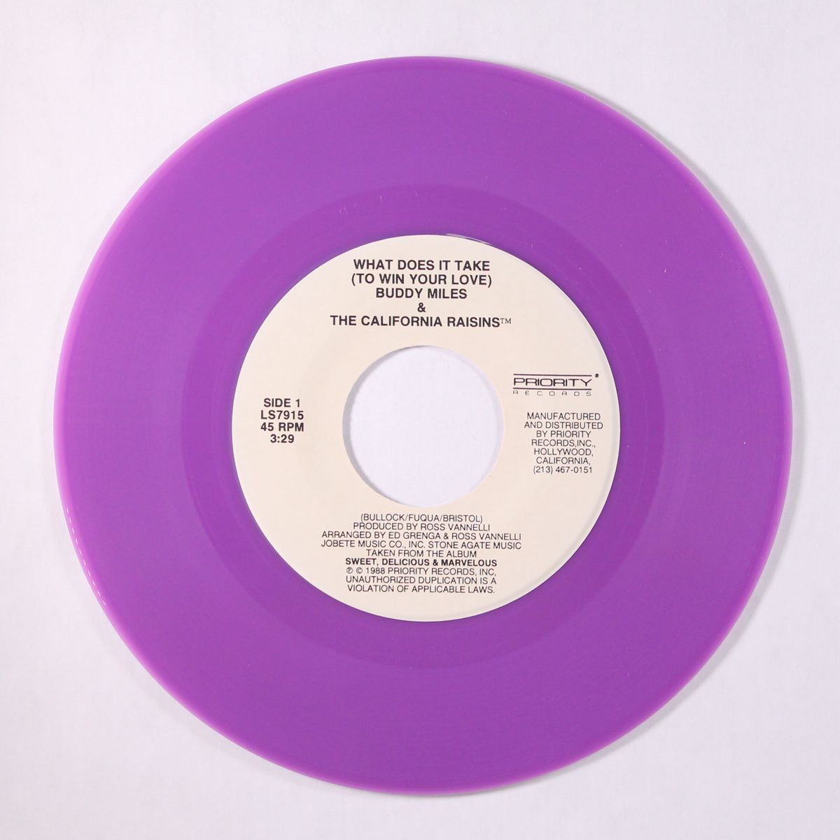 what does it take to win your love by BUDDY MILES & CALIFORNIA RAISINS