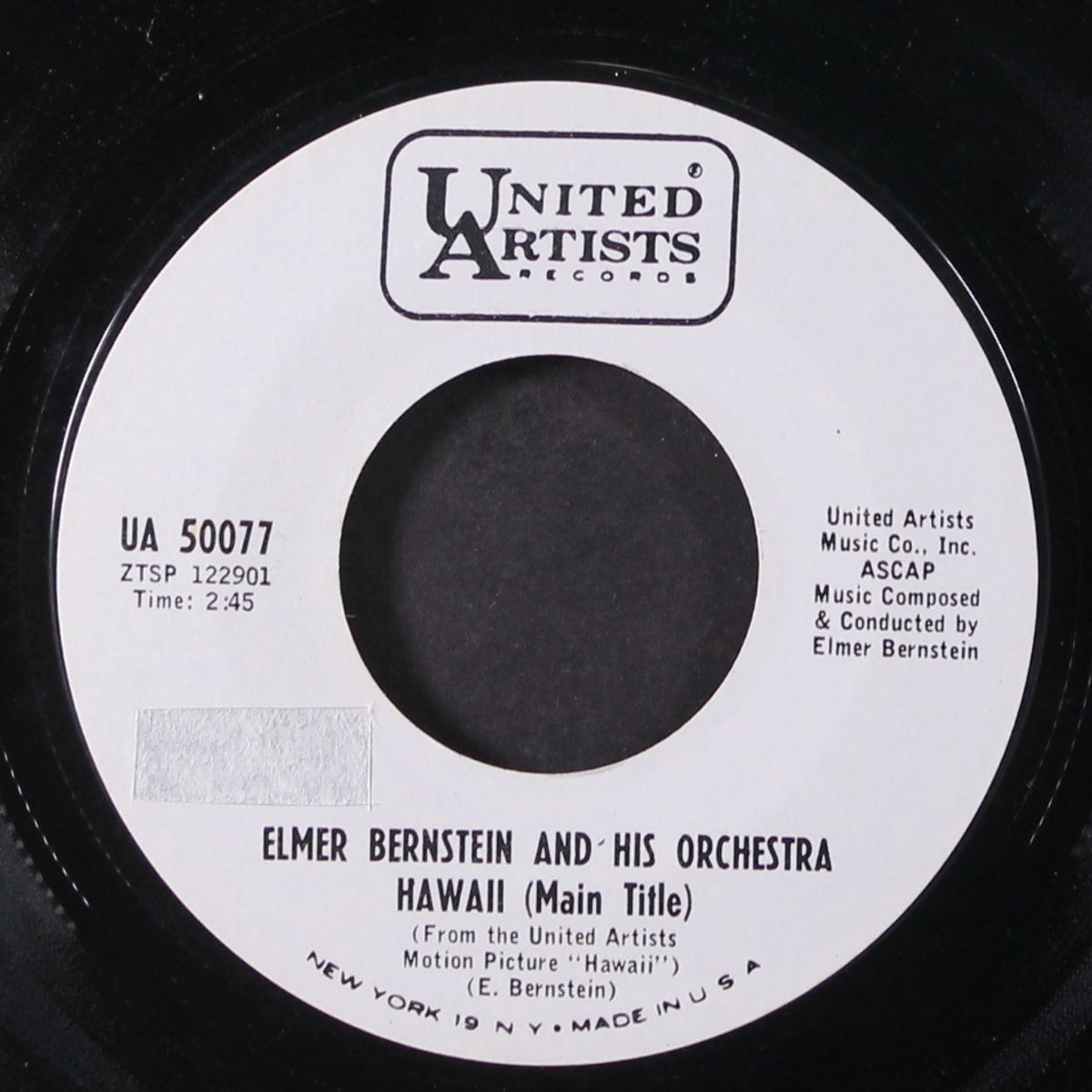 hawaii prologue / hawaii (main title) by ELMER BERNSTEIN & HIS ORCHESTRA