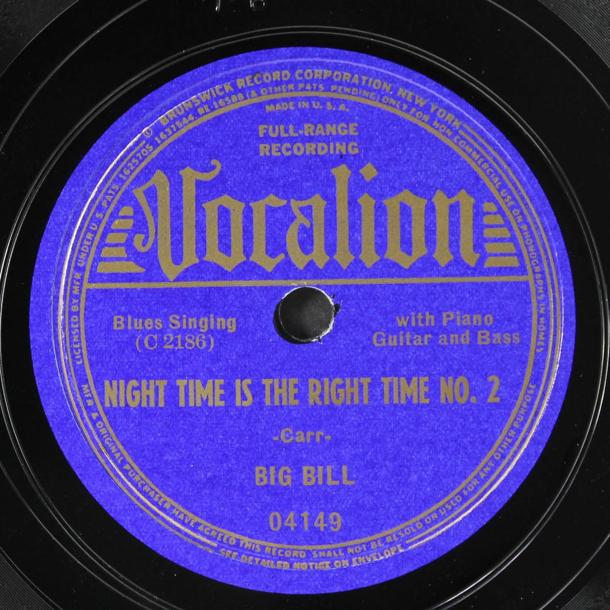 new shake-em on down / night time is the right time no. 2 by BIG BILL