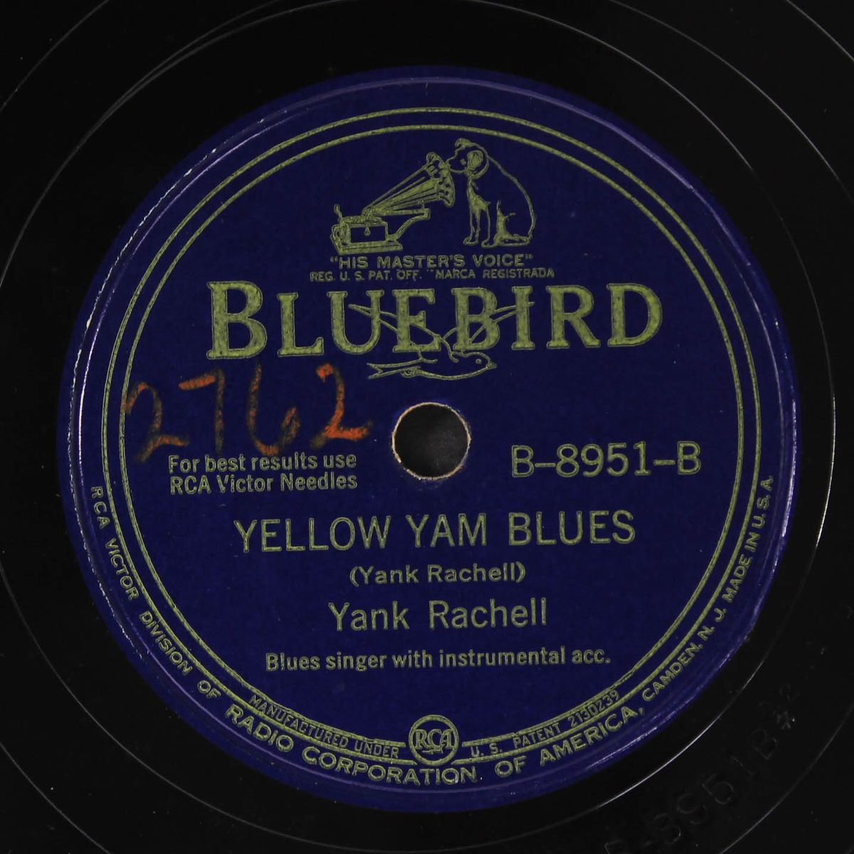 tappin' that thing / yellow yam blues by YANK RACHELL
