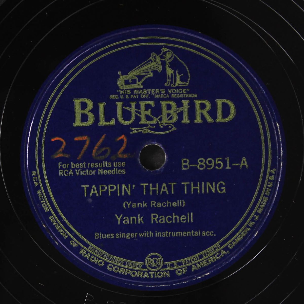tappin' that thing / yellow yam blues by YANK RACHELL