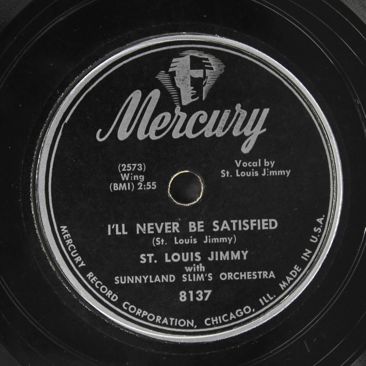 shame on you, baby / i'll never be satisfied by ST. LOUIS JIMMY