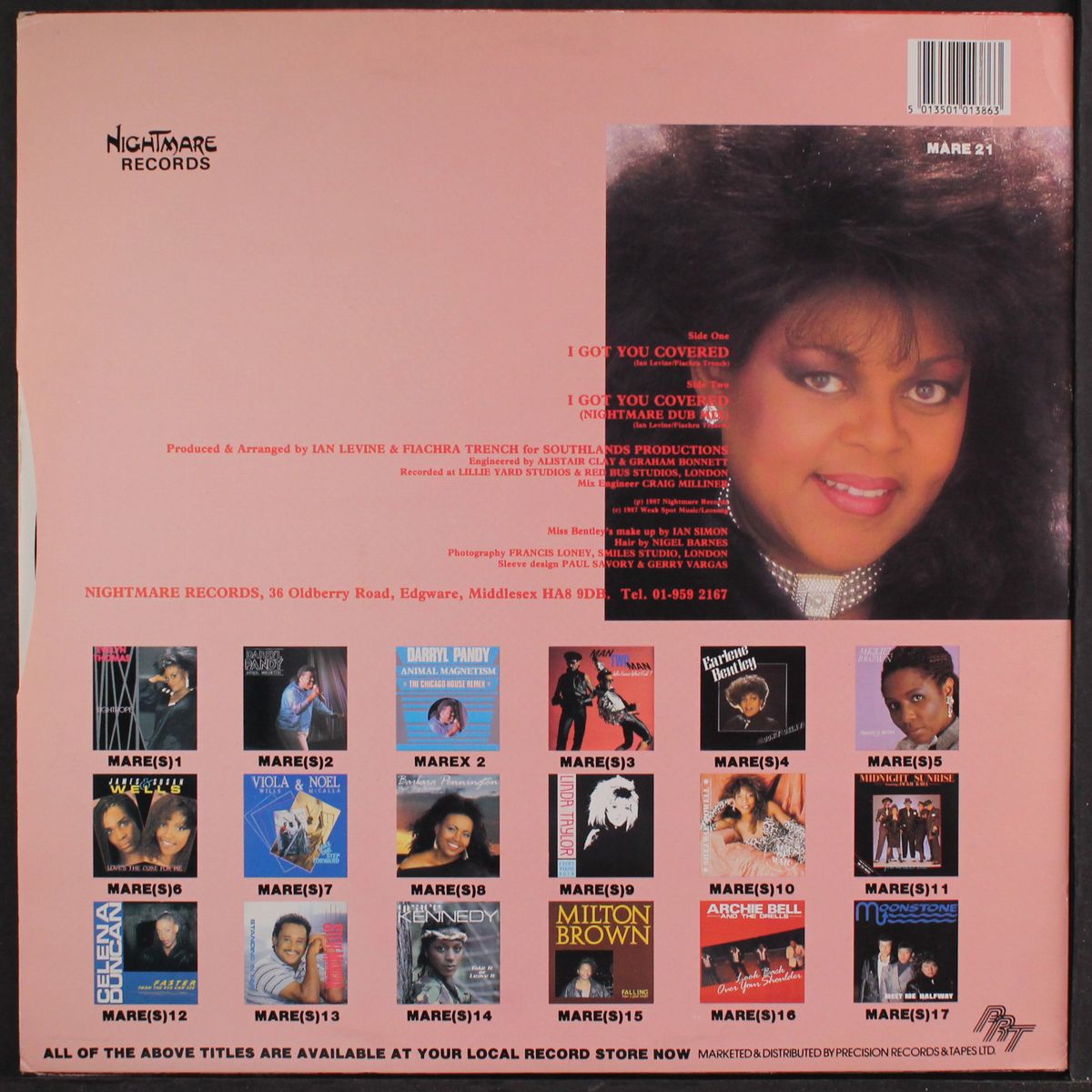 i got you covered (2 mixes) by EARLENE BENTLEY