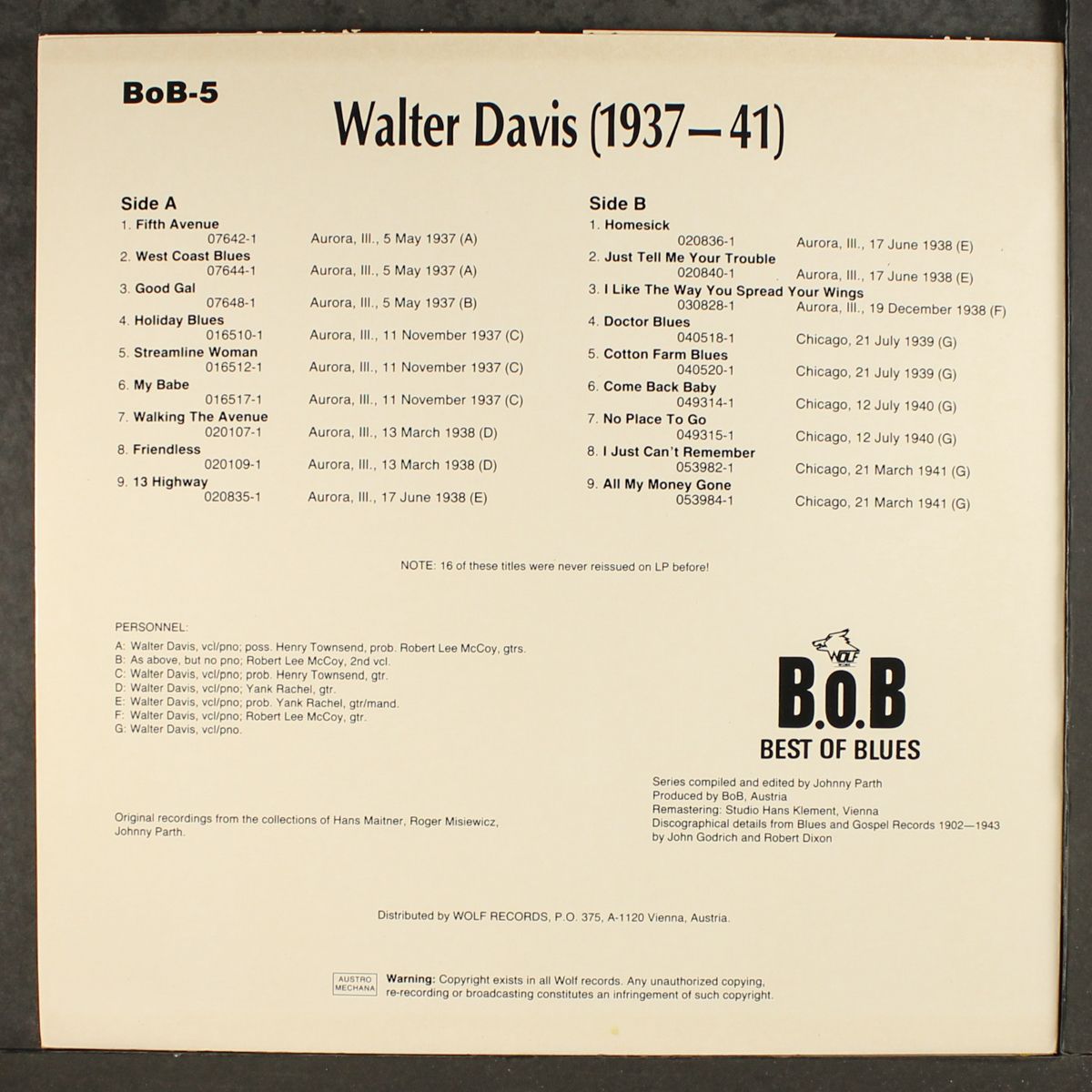 1937-1941 by WALTER DAVIS