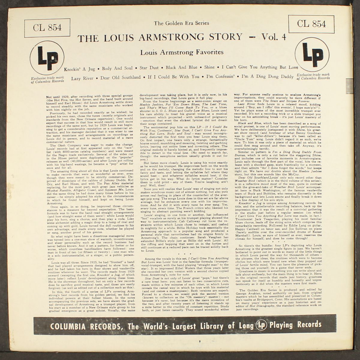 favorites, vol.4 by LOUIS ARMSTRONG