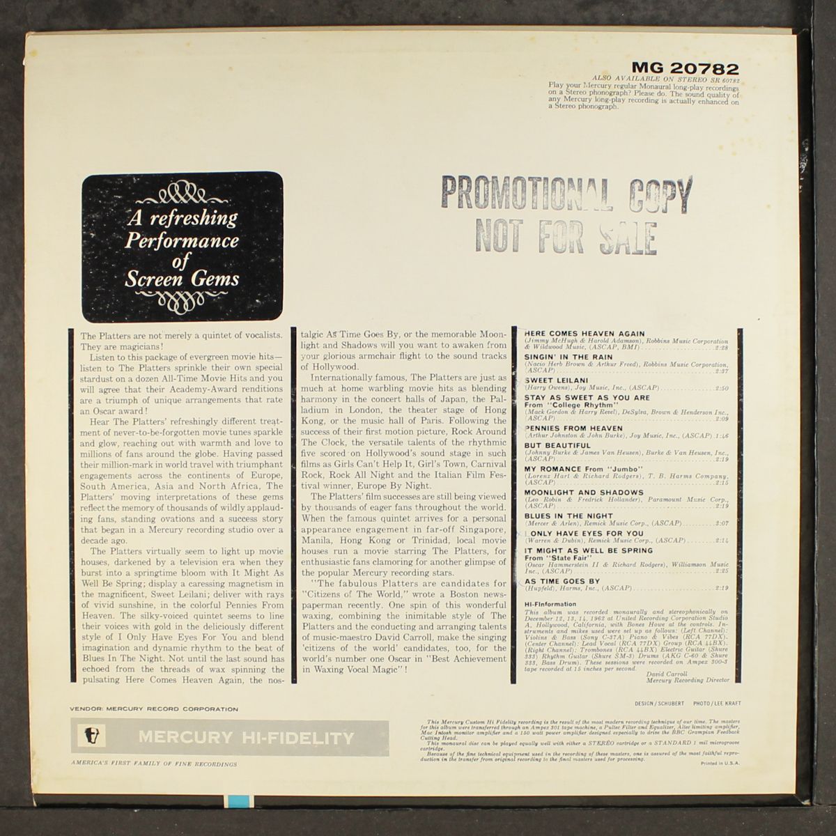 all time movie hits by PLATTERS