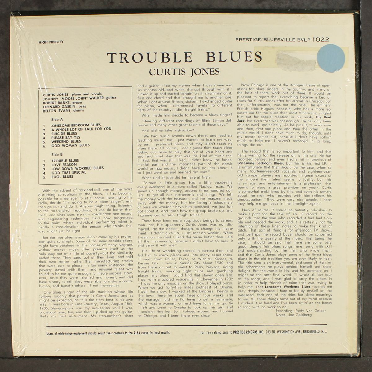 trouble blues by CURTIS JONES