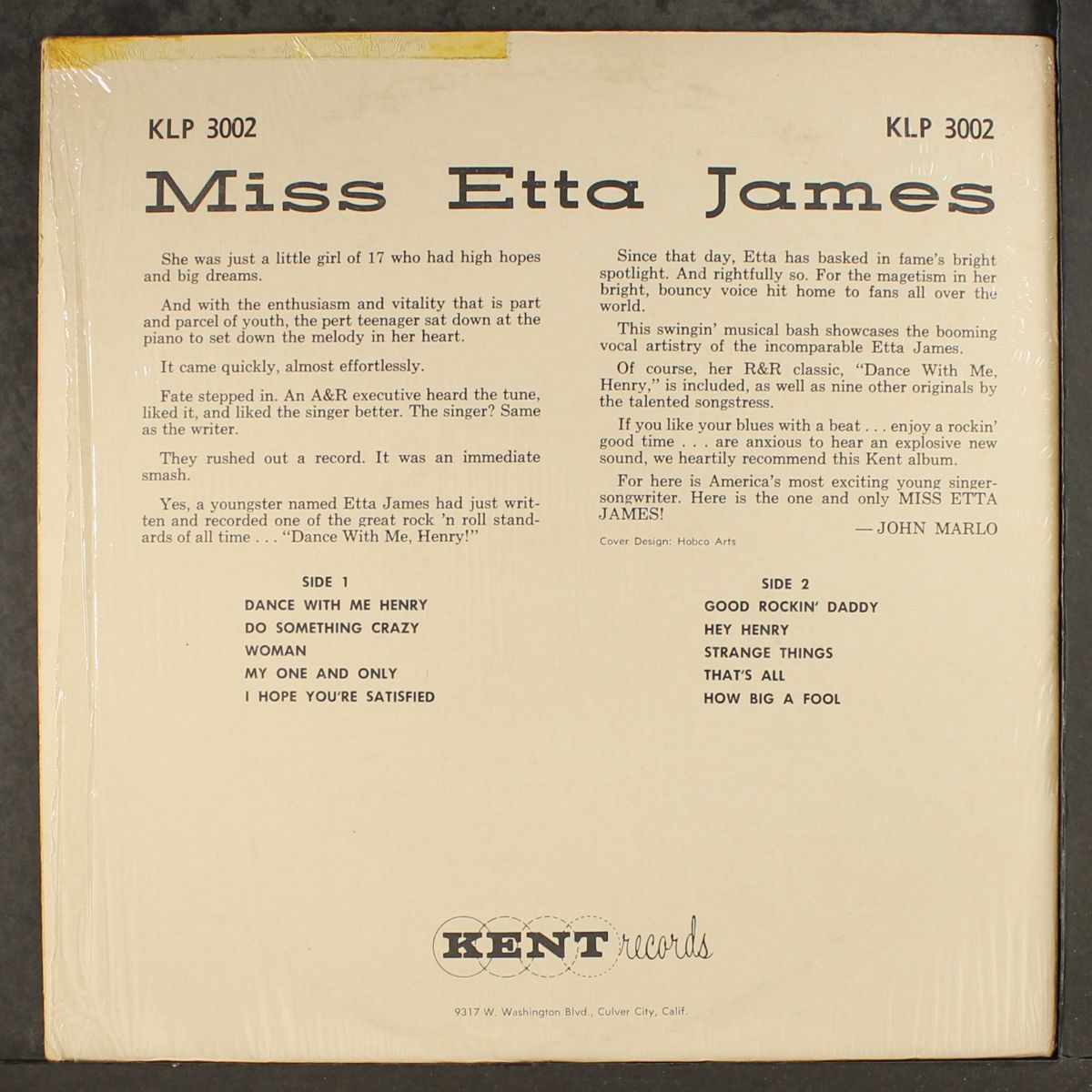 miss etta james by ETTA JAMES