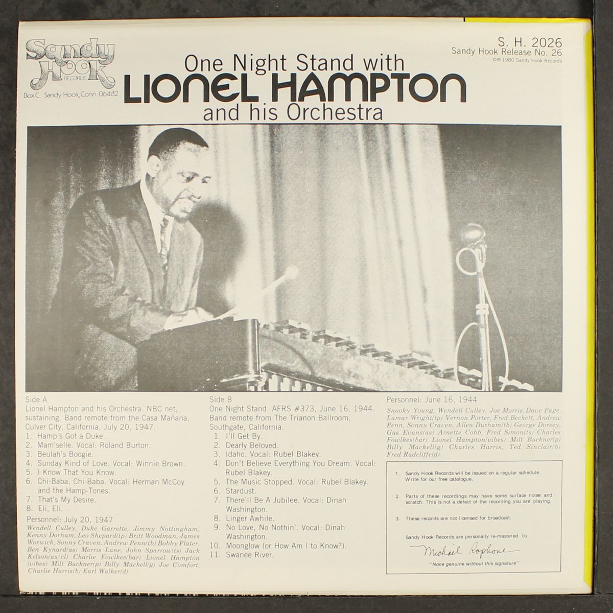 1944 and 1947 broadcasts by LIONEL HAMPTON