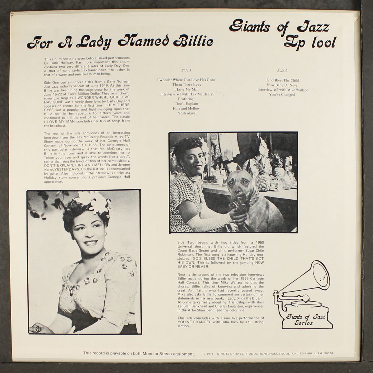 i wonder where our love has gone by BILLIE HOLIDAY