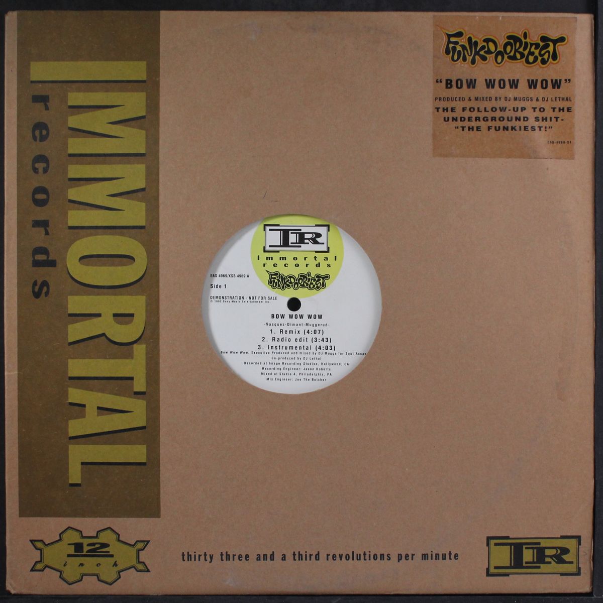 bow wow wow remix / i'm shittin' on em' by FUNKDOOBIEST