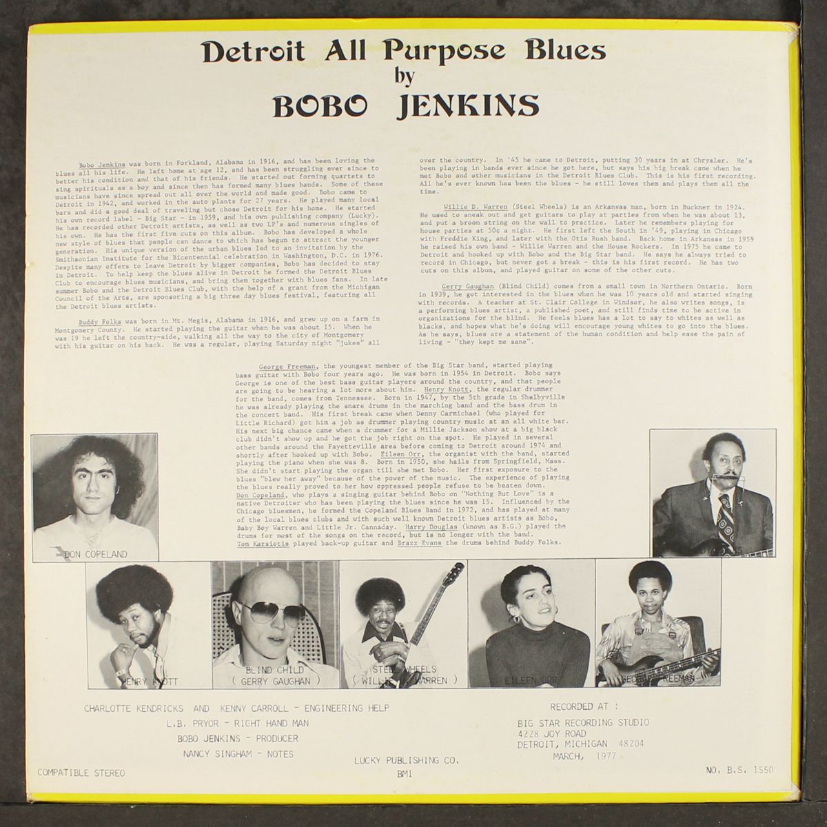 detroit all purpose blues by BOBO JENKINS
