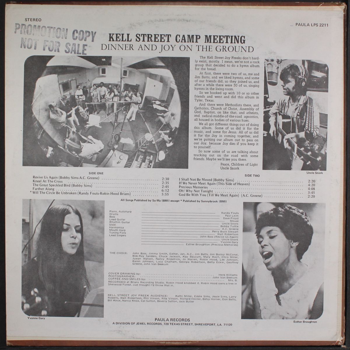 dinner and joy on the ground by KELL STREET CAMP MEETING