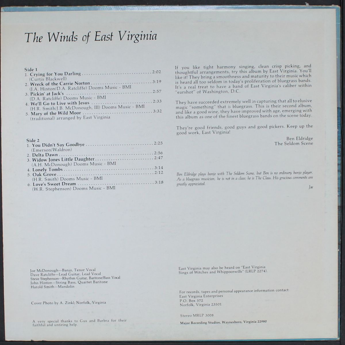 the winds of by EAST VIRGINIA