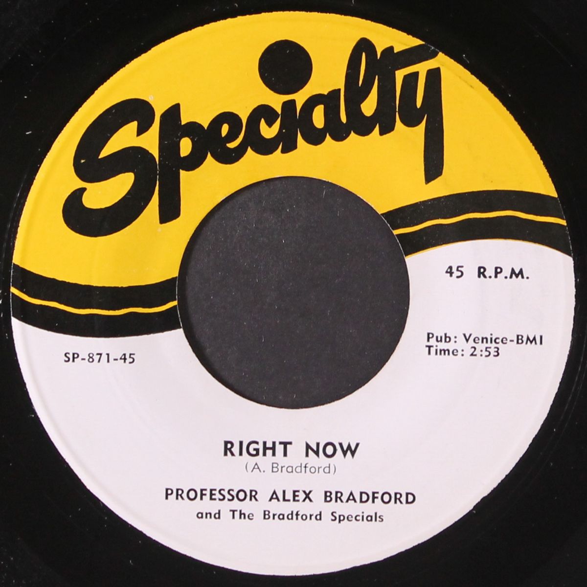 i feel the spirit / right now by PROFESSOR ALEX BRADFORD