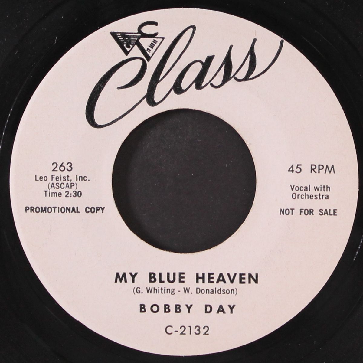 my blue heaven / i don't want to by BOBBY DAY