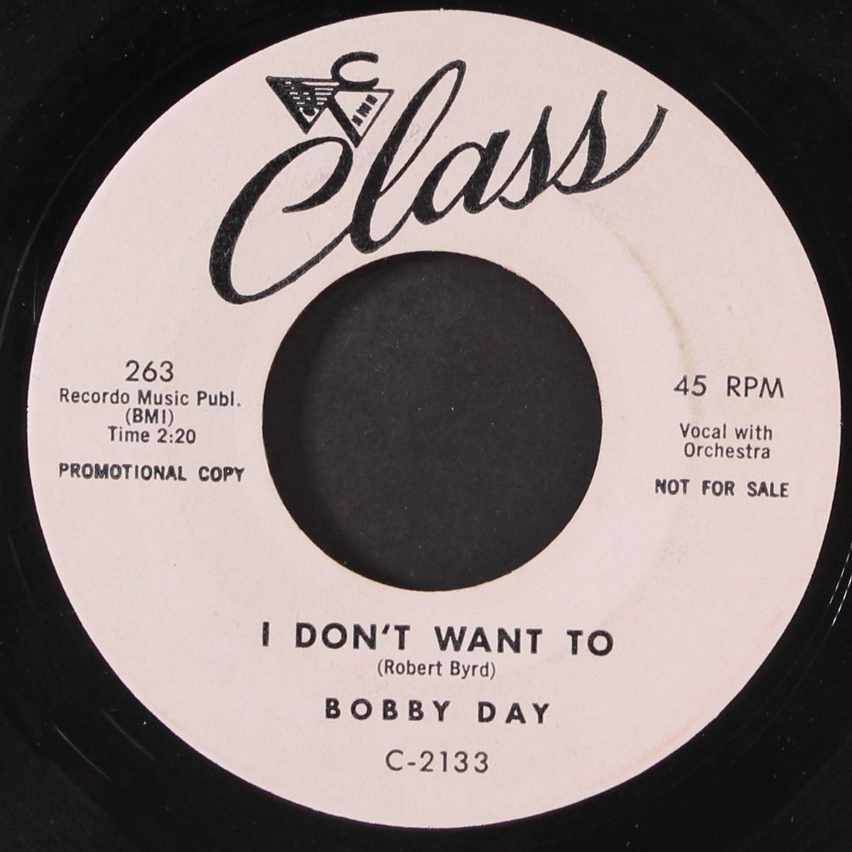 my blue heaven / i don't want to by BOBBY DAY
