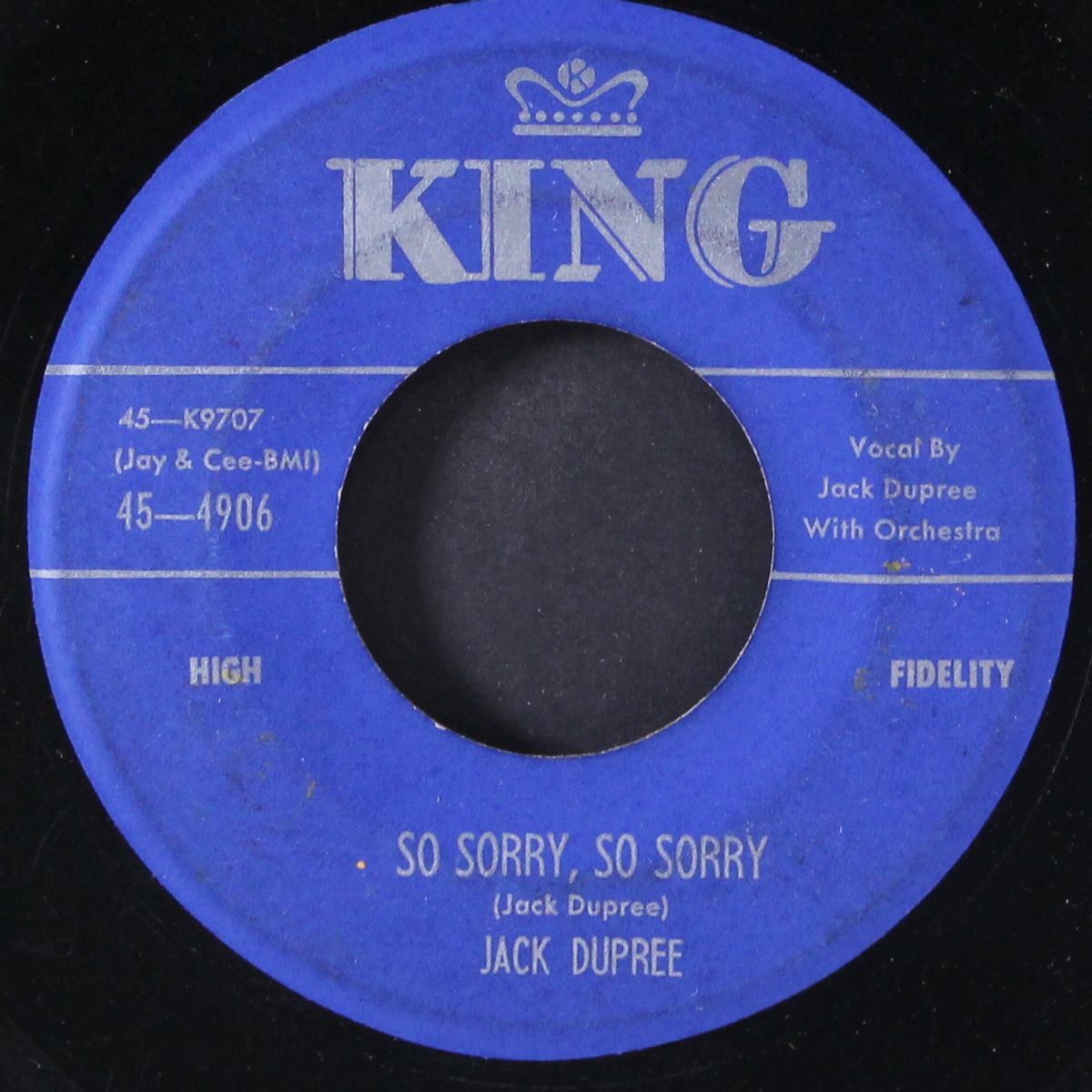 overhead / so sorry by JACK DUPREE
