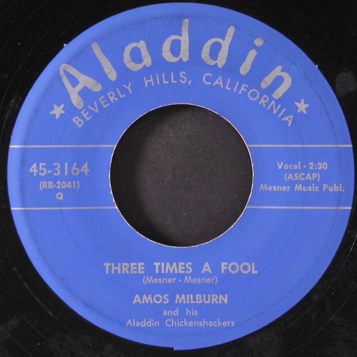 let me go home, whiskey / three times a fool by AMOS MILBURN