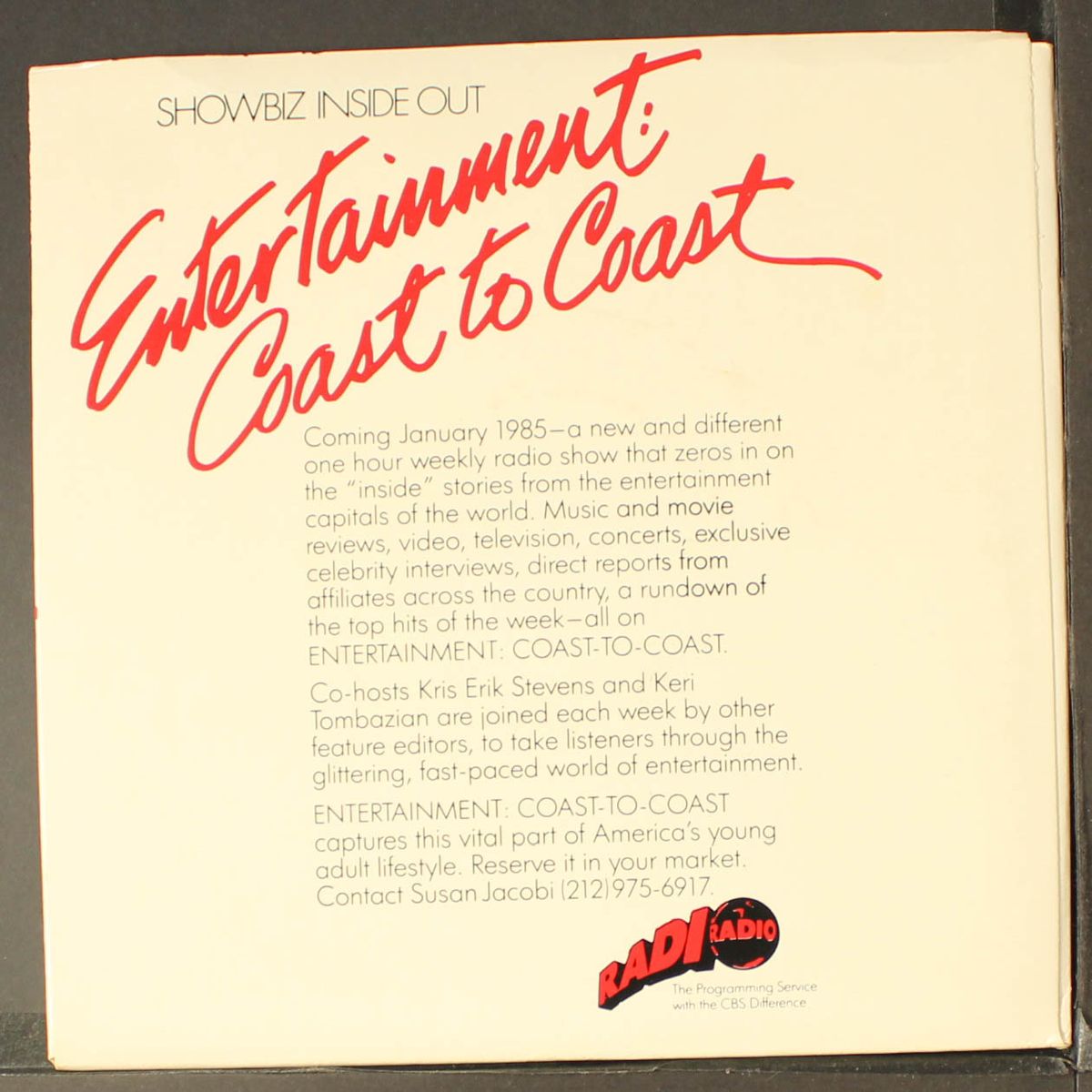 entertainment coast to coast by NO ARTIST