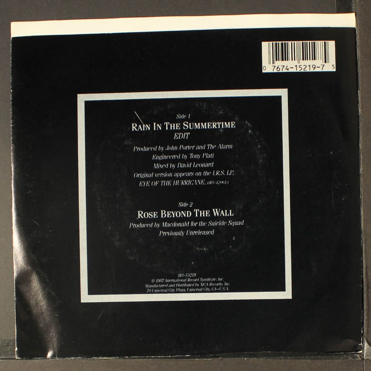 rain in the summertime / rose beyond the wall by ALARM