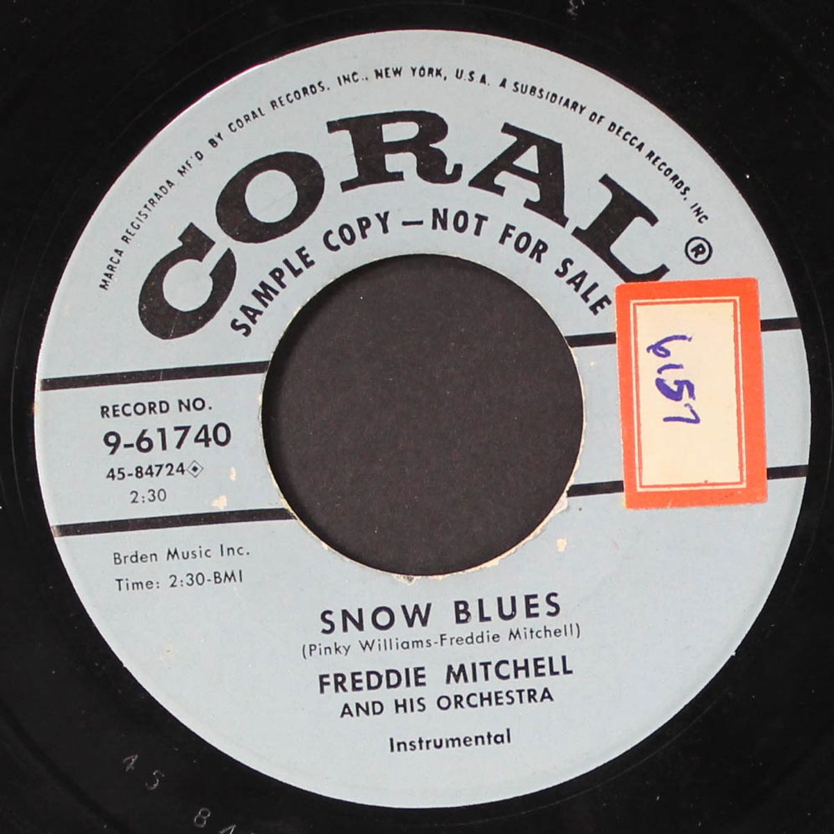 blowin' mighty / snow blues by FREDDIE MITCHELL