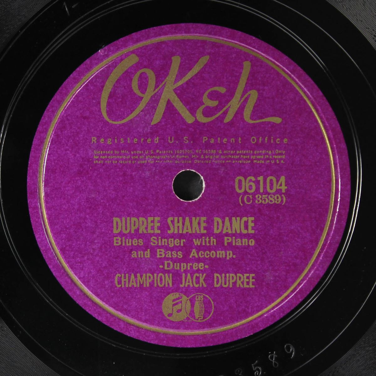 gibing blues / dupree shake dance by CHAMPION JACK DUPREE