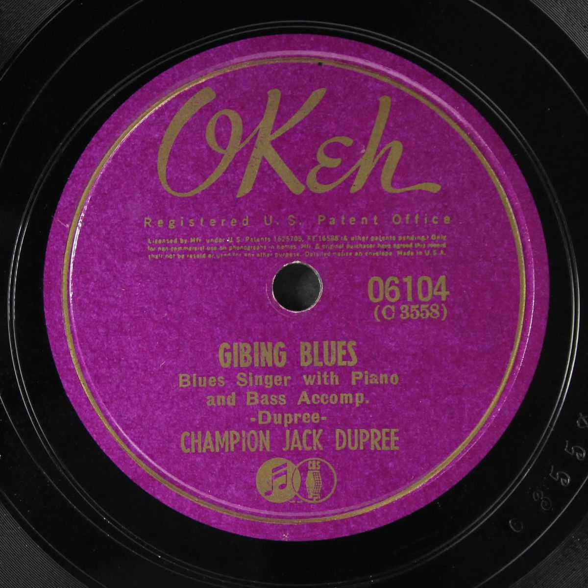 gibing blues / dupree shake dance by CHAMPION JACK DUPREE