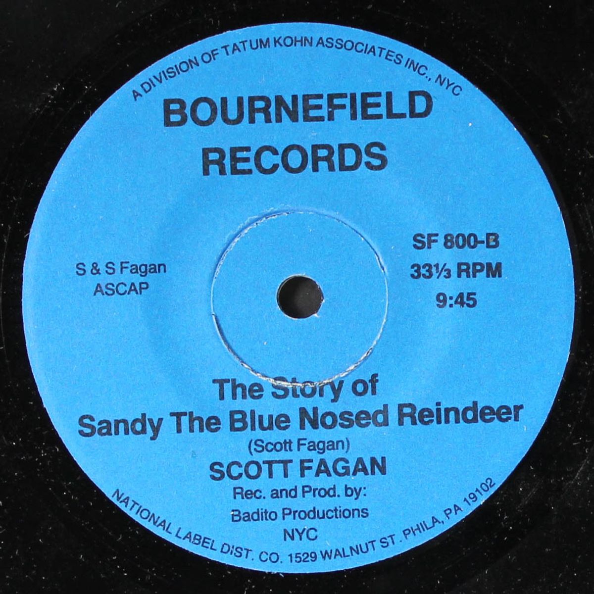 sandy the blue nosed reindeer by SCOTT FAGAN