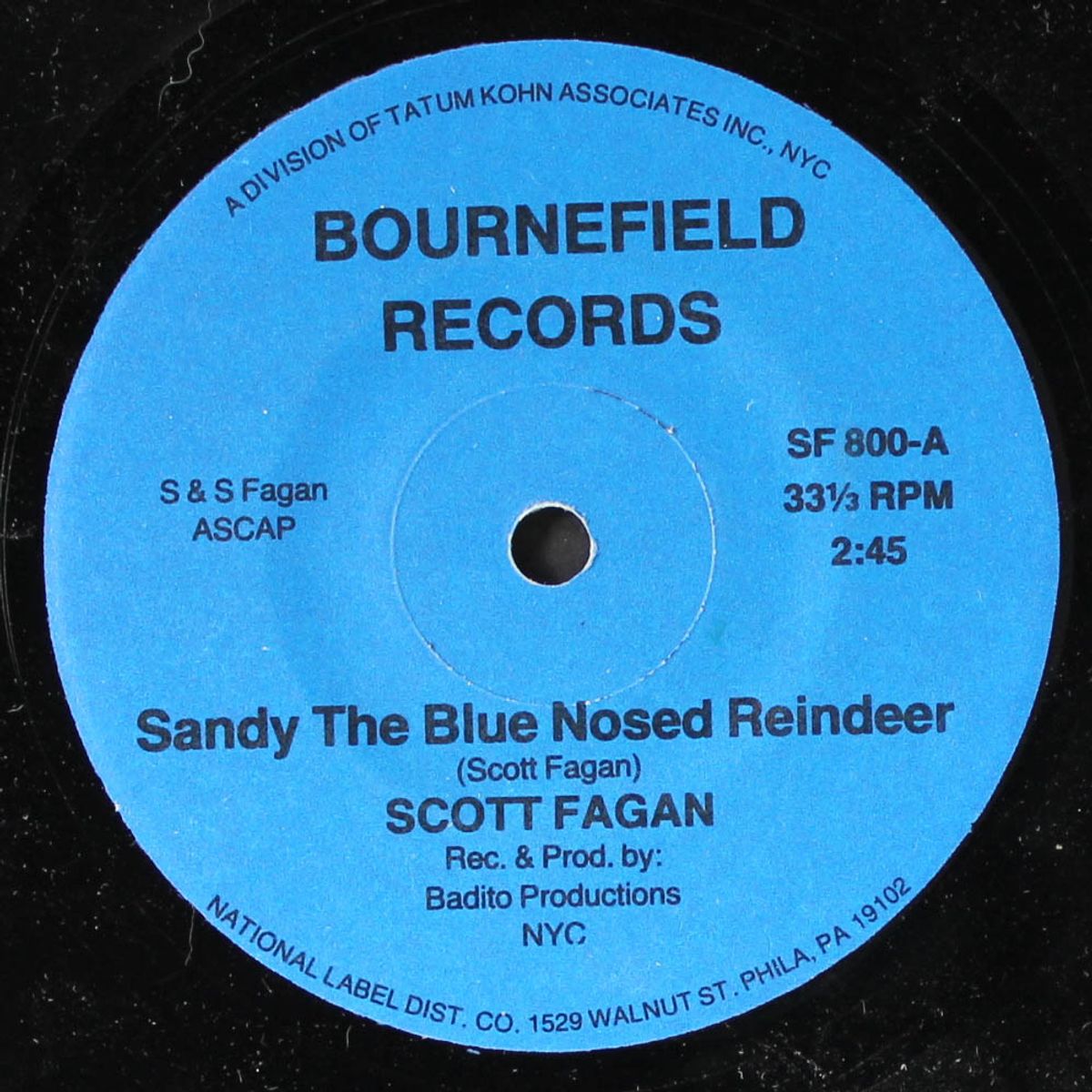 sandy the blue nosed reindeer by SCOTT FAGAN