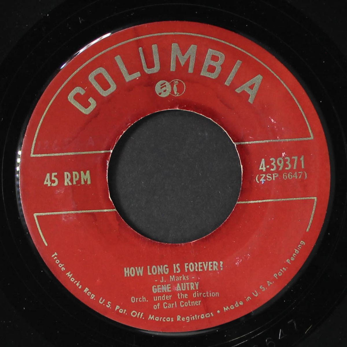 how long is forever by GENE AUTRY