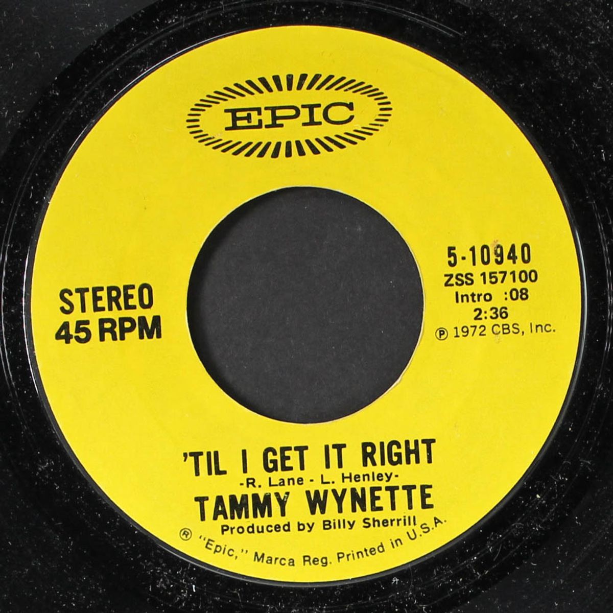 'til i get it right / the bridge of love by TAMMY WYNETTE