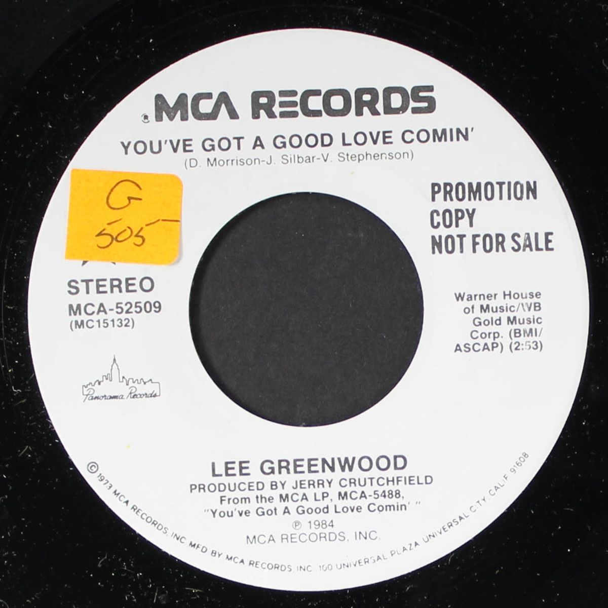 you've got a good love comin' / same by LEE GREENWOOD