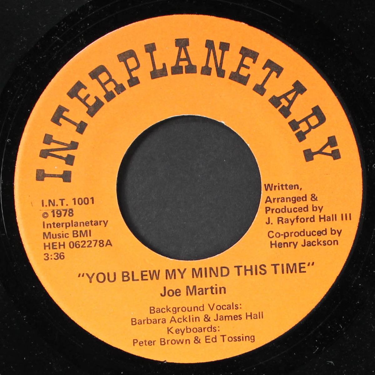 you blew my mind this time / i'm dancing by JOE MARTIN