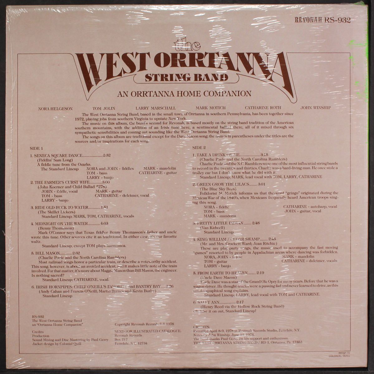 an orrtanna home companion by WEST ORRTANNA STRING BAND