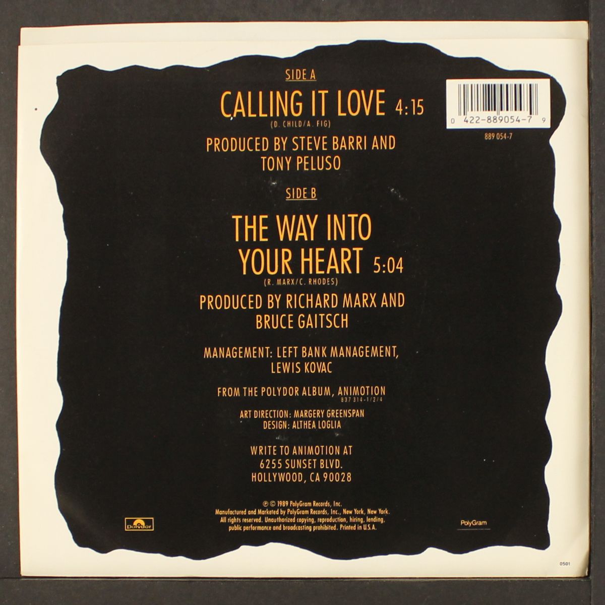 calling it love / the way into your heart by ANIMOTION