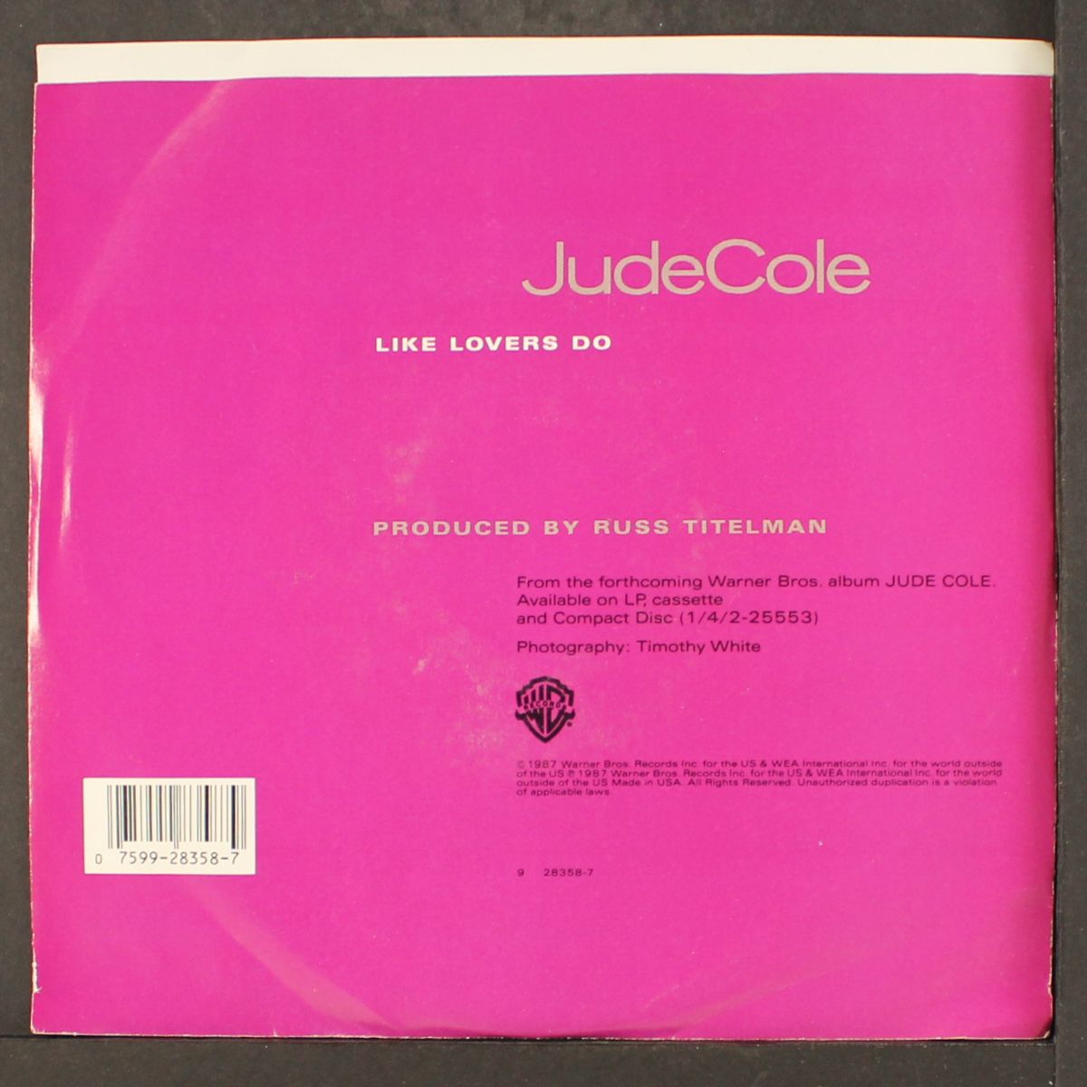 like lovers do by JUDE COLE