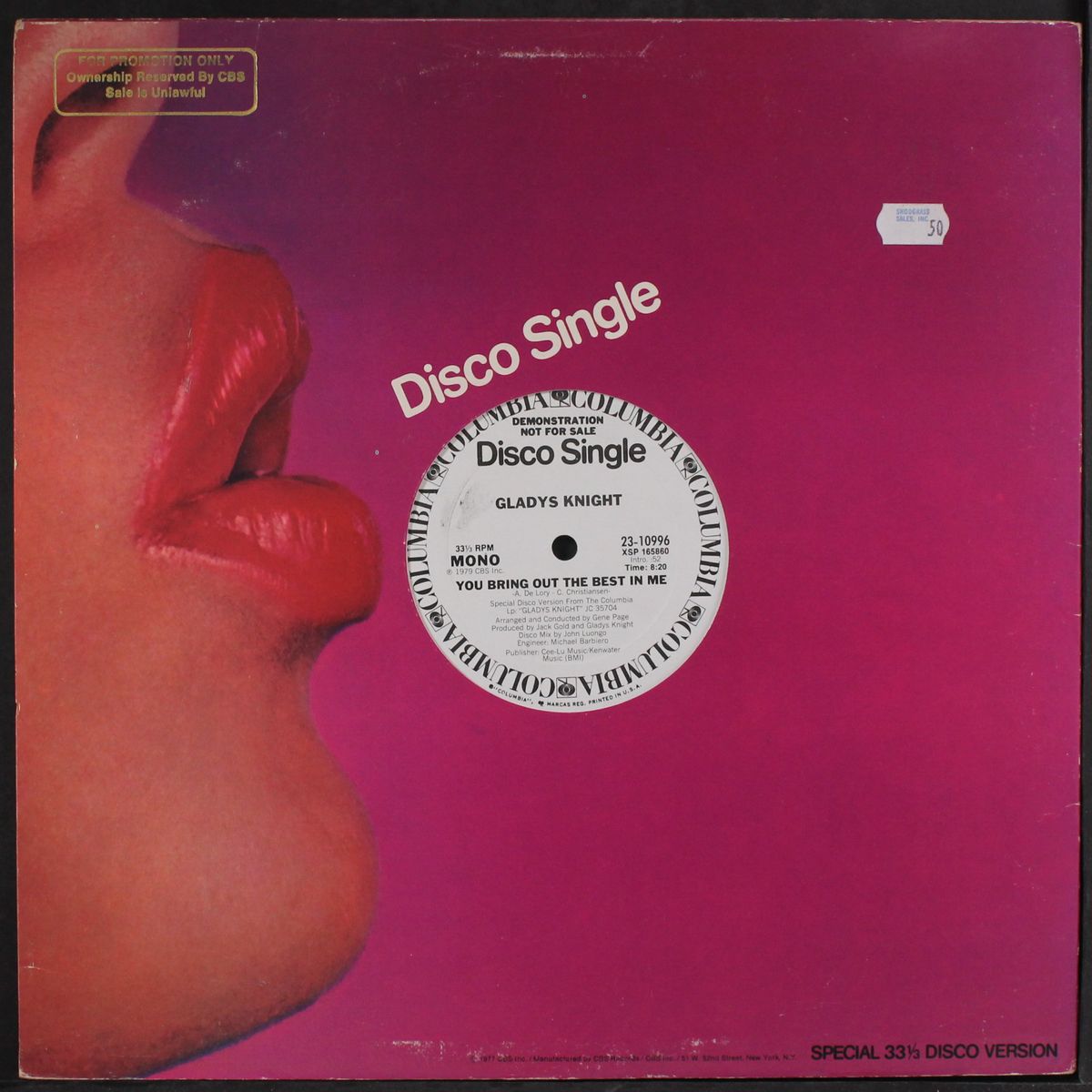 you bring out the best in me / mono by GLADYS KNIGHT & THE PIPS