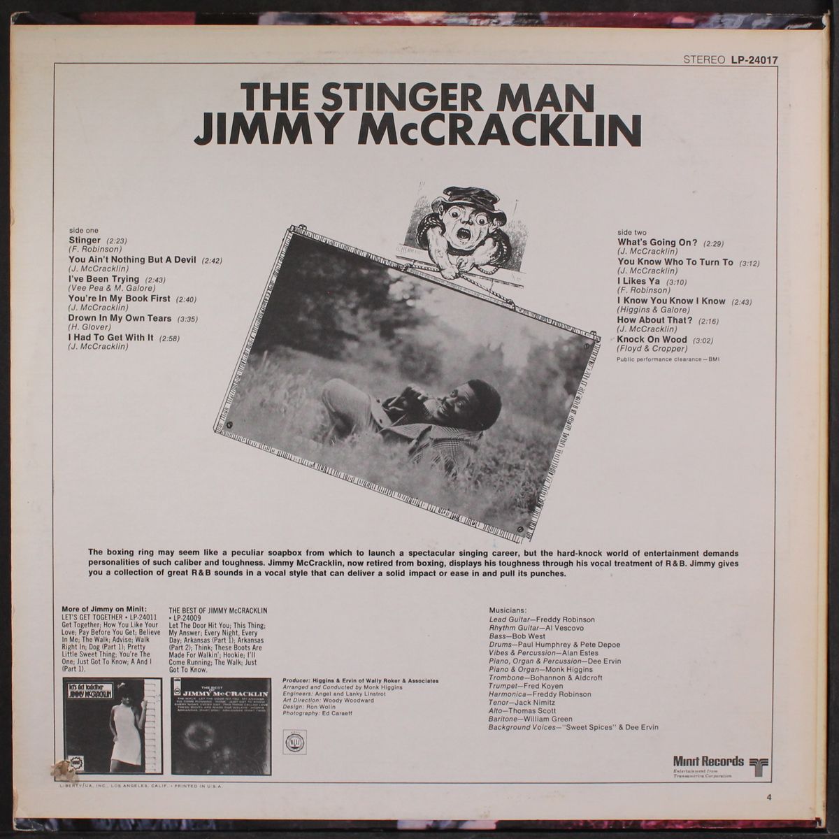 the stinger man by JIMMY MCCRACKLIN