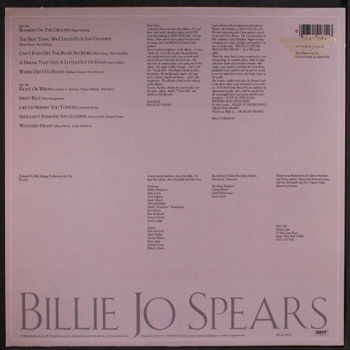 billie jo spears by BILLIE JO SPEARS